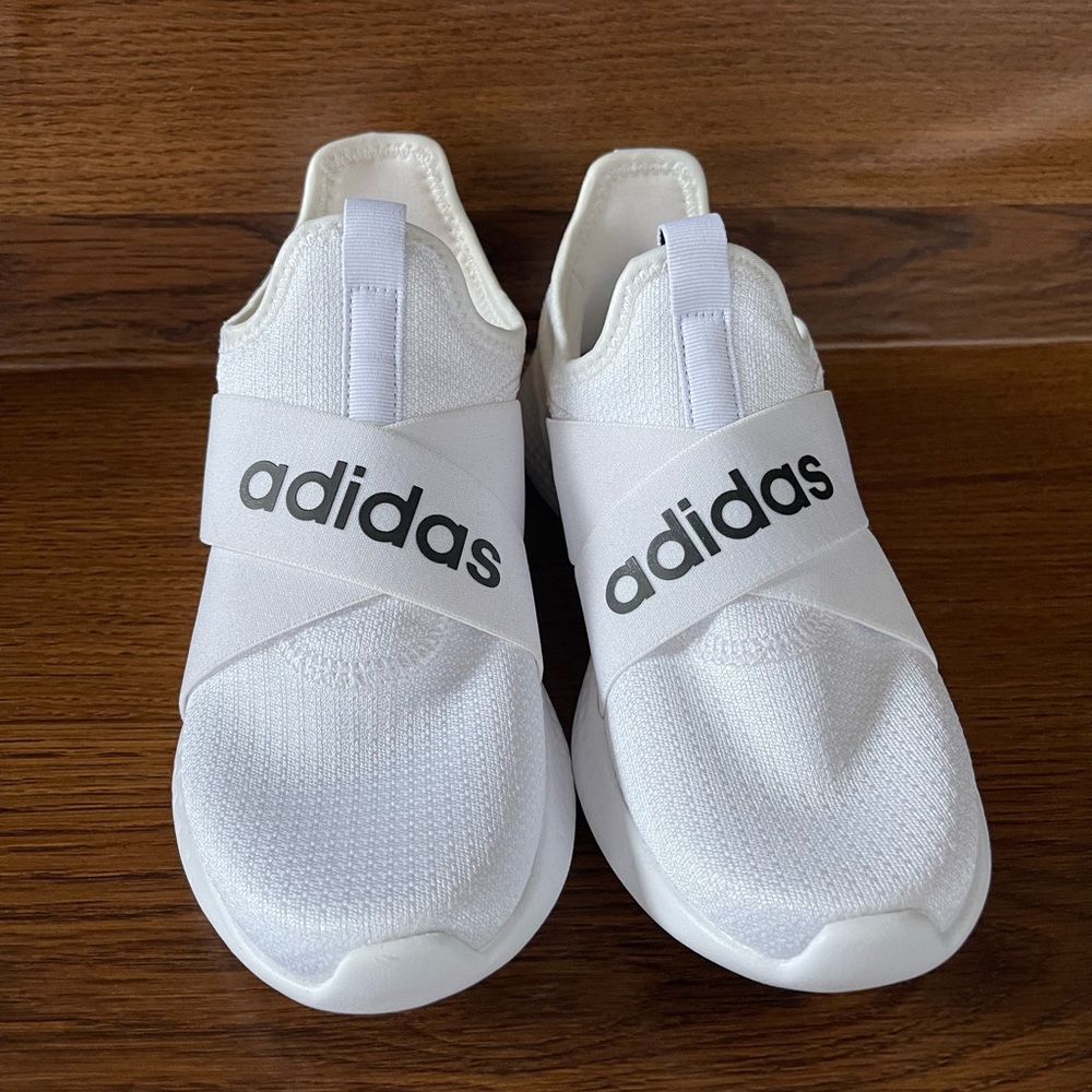 NWT White Adidas Slip On Sneakers